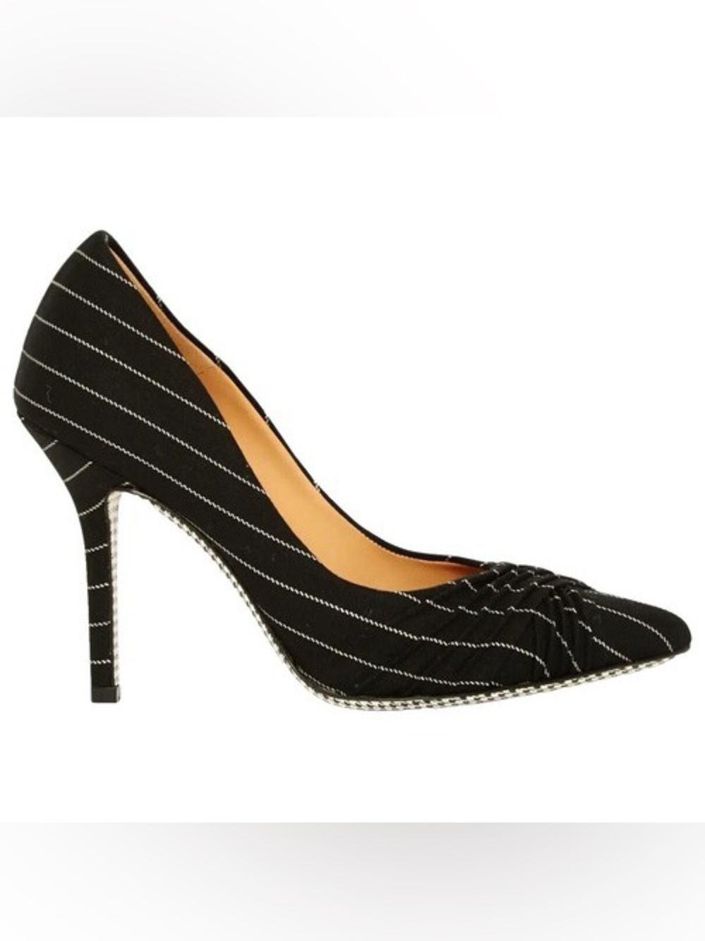 Ferragamo Cornelia Pinstripe High Heel Pumps